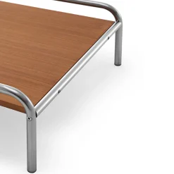 Exteta Outdoor Coffee Tables<Stringa Mahogany & Stainless Steel Coffee Table by Gae Aulenti