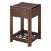 Giobagnara Nightstands<Structura Crisscross Small Square Side Table