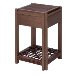 Giobagnara Nightstands<Structura Crisscross Small Square Side Table