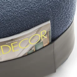 Morica Design Ottomans & Poufs<Sumo Anthracite & Blue Pouf