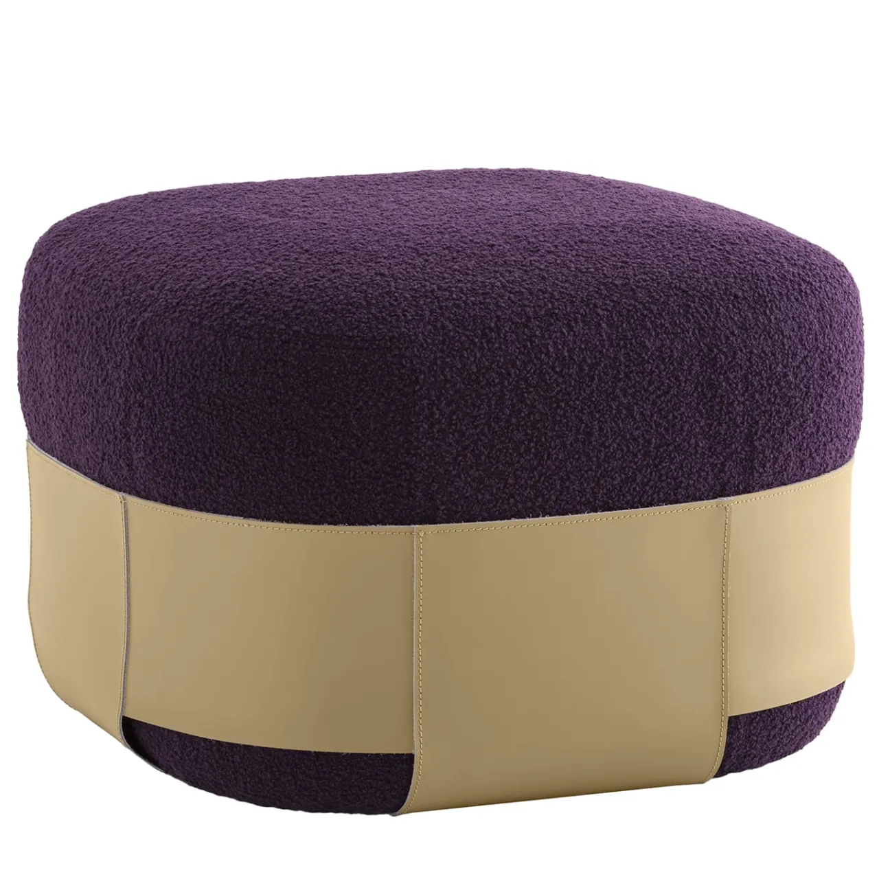 Morica Design Ottomans & Poufs<Sumo Beige & Purple Pouf