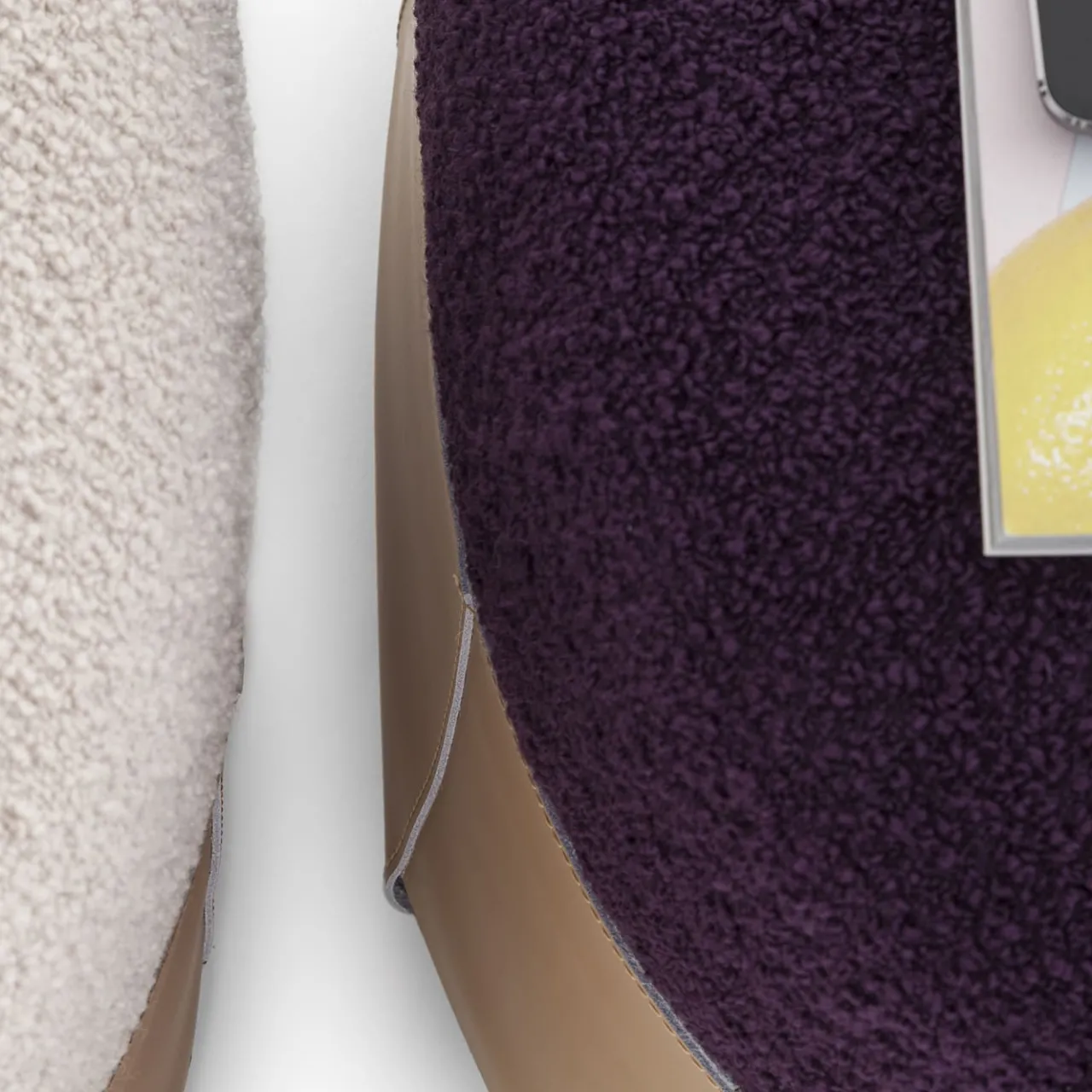 Morica Design Ottomans & Poufs<Sumo Beige & Purple Pouf