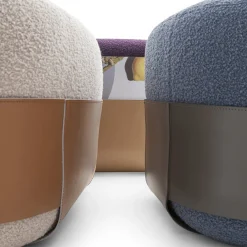 Morica Design Ottomans & Poufs<Sumo Large Cognac & Beige Pouf