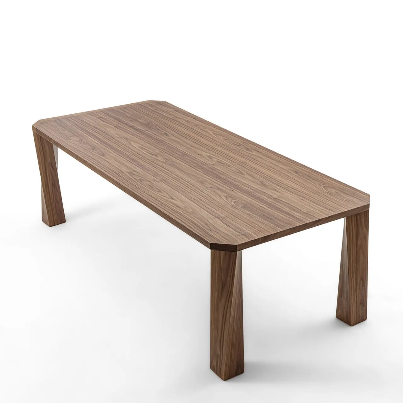 Durame Dining Tables<Super Twist Rectangular Canaletto Walnut Wood Table