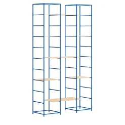 Marco Ripa Bookcases<Supermodulare Light Blue Iron 2-Column Bookshelf