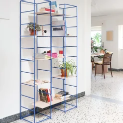 Marco Ripa Bookcases<Supermodulare Light Blue Iron 2-Column Bookshelf