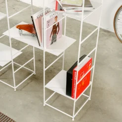 Marco Ripa Bookcases<Supermodulare White Iron 4-Column Bookshelf