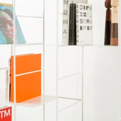 Marco Ripa Bookcases<Supermodulare White Iron 4-Column Bookshelf