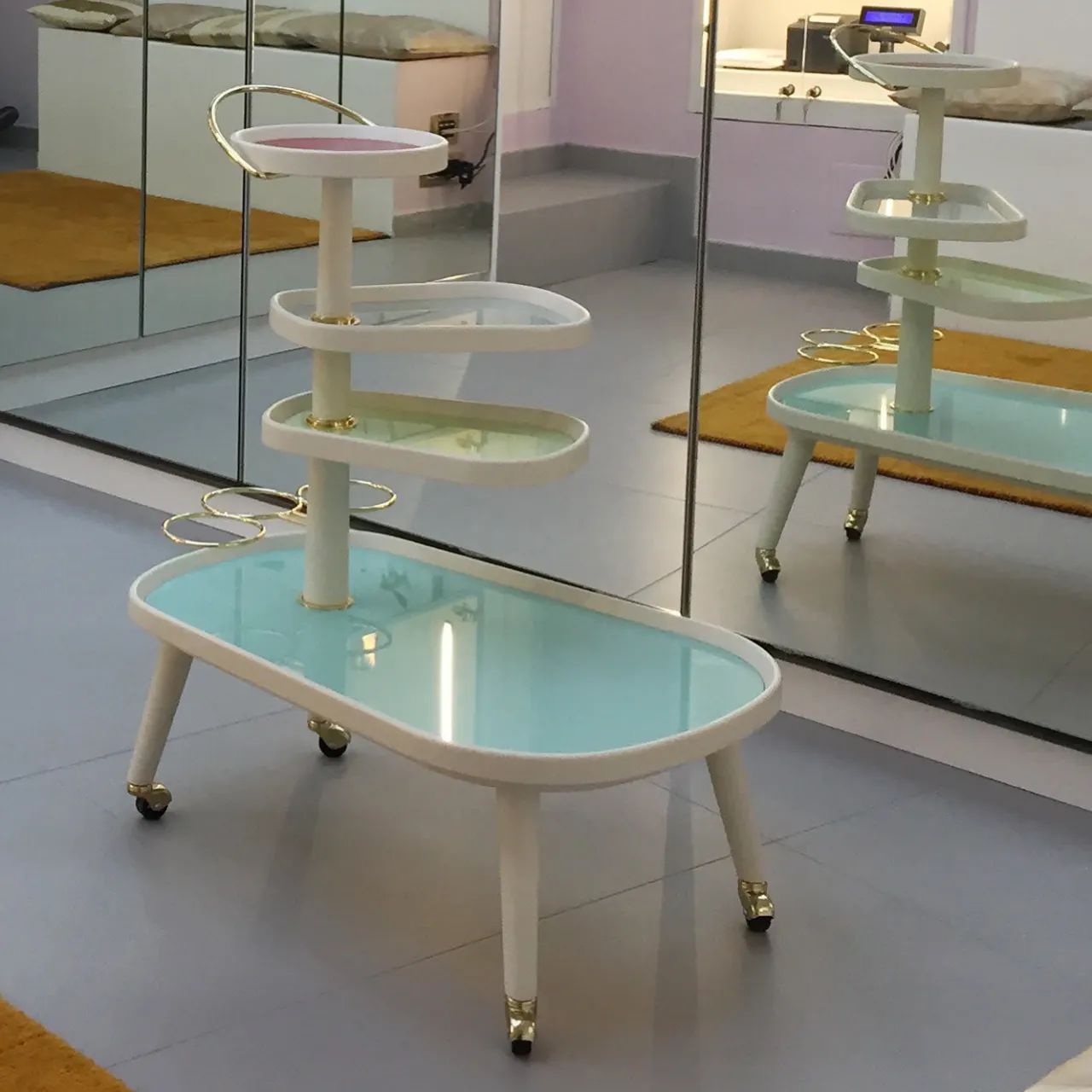 Colé Serving Tables<Sushi Kart White