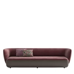 CPRN Homood Sofas<Swan Bordeaux Leather sofa