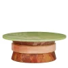 Giovannozzi Marmi Coffee Tables<Sweet Cake Green Giada & Pink Onyx Coffee Table by Ashley Gadeova