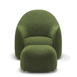 Ghidini 1961 Ottomans & Poufs<Sweet Green Bouclé Ottoman by Stefano Giovannoni