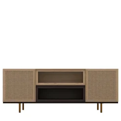 Morelato Sideboards Buffets<Swing Ash Wood Sideboard with Brass Legs