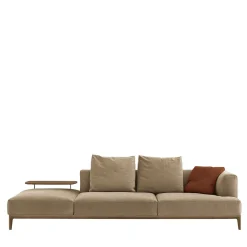 Alivar Sofas<Swing Beige Dormeuse with Pouf Element by Giuseppe Bavuso