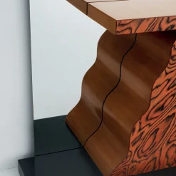 Glas Italia Consoles<Sybilla Mirror with Console by Ettore Sottsass