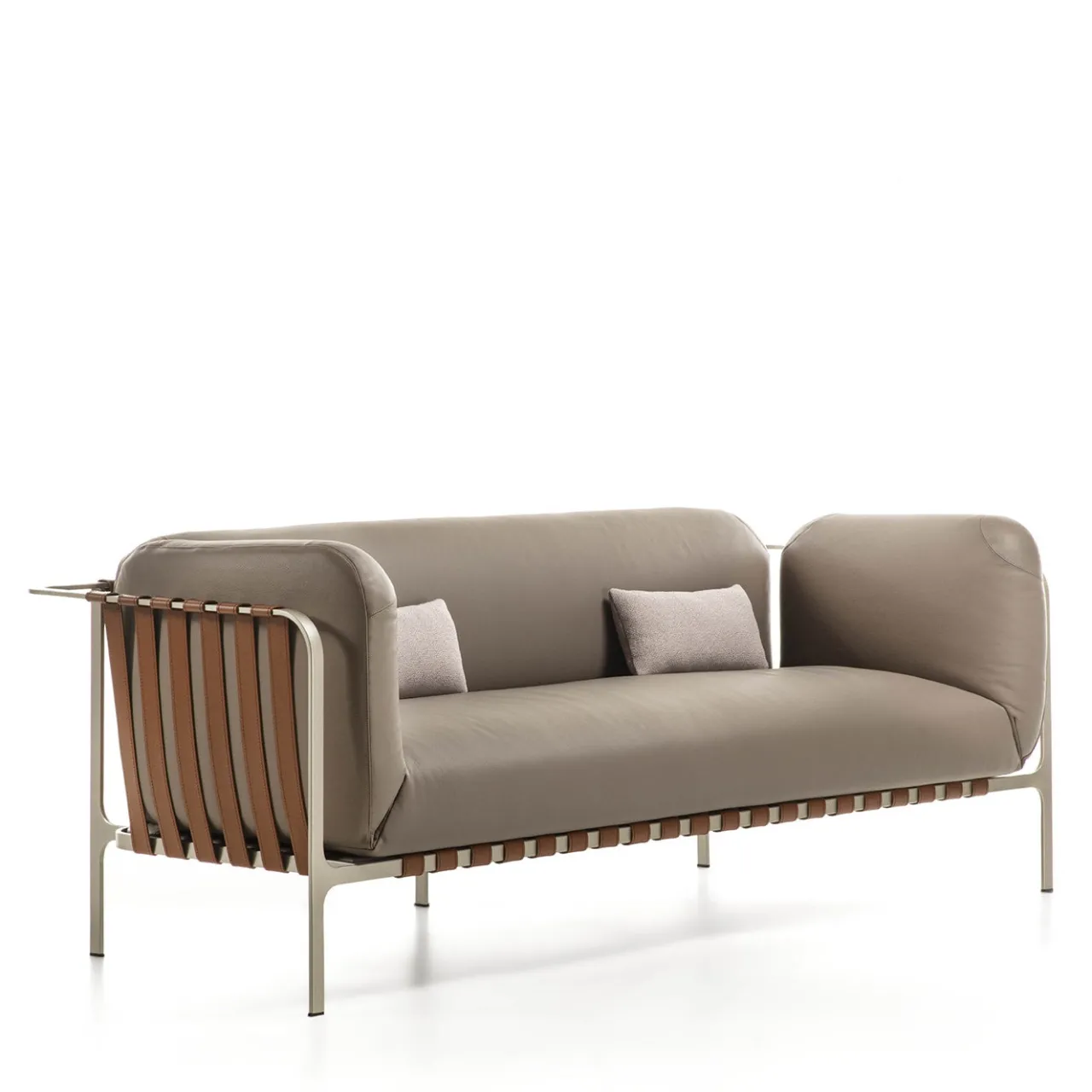 Enrico Pellizzoni Sofas<Sydney Beige Leather Sofa