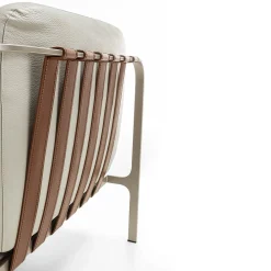 Enrico Pellizzoni Armchairs<Sydney White Leather Armchair