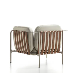 Enrico Pellizzoni Armchairs<Sydney White Leather Armchair