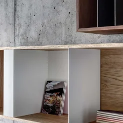 Fioroni Shelves<T Box Long Walnut Hanging Container by Act_Romegialli