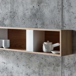 Fioroni Shelves<T Box Long Walnut Hanging Container by Act_Romegialli