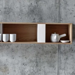 Fioroni Shelves<T Box Long Walnut Hanging Container by Act_Romegialli