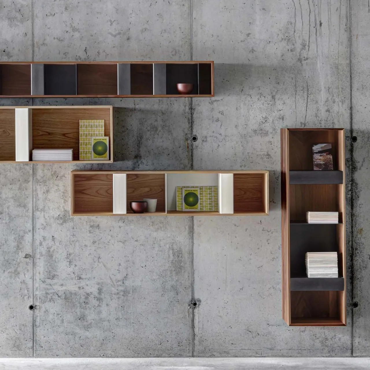 Fioroni Shelves<T Box Short Chestnut Hanging Container by Act_Romegialli