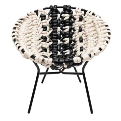 Craafts Lounge Chairs<T1 Indoor Black&White Chair