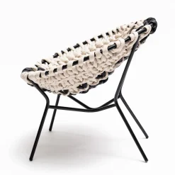 Craafts Lounge Chairs<T1 Indoor Black&White Chair