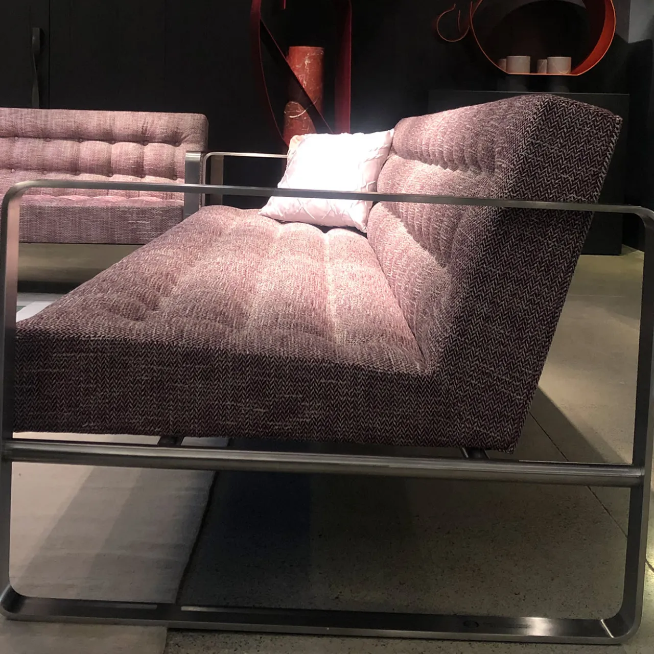 Officina Della Scala Sofas<T33 Red Sofa by Franco Albini