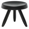 Cassina Stools<Tabouret Berger Black Oak Stool by Charlotte Perriand