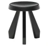 Cassina Stools<Tabouret Méribel by Charlotte Perriand - Black Oak