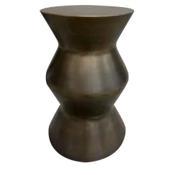 Cesare Ferrari Atelier Stools<Taburet Bronze-Finished Wooden Stool