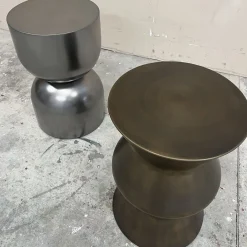 Cesare Ferrari Atelier Stools<Taburet Bronze-Finished Wooden Stool