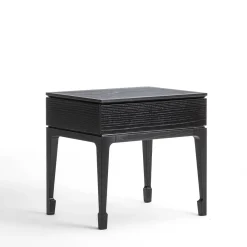 Galimberti Nino Nightstands<Taisha Black Wood Nightstand