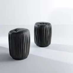 Laura Meroni Ottomans & Poufs<Tall Drapè Pouf by Bartoli Design