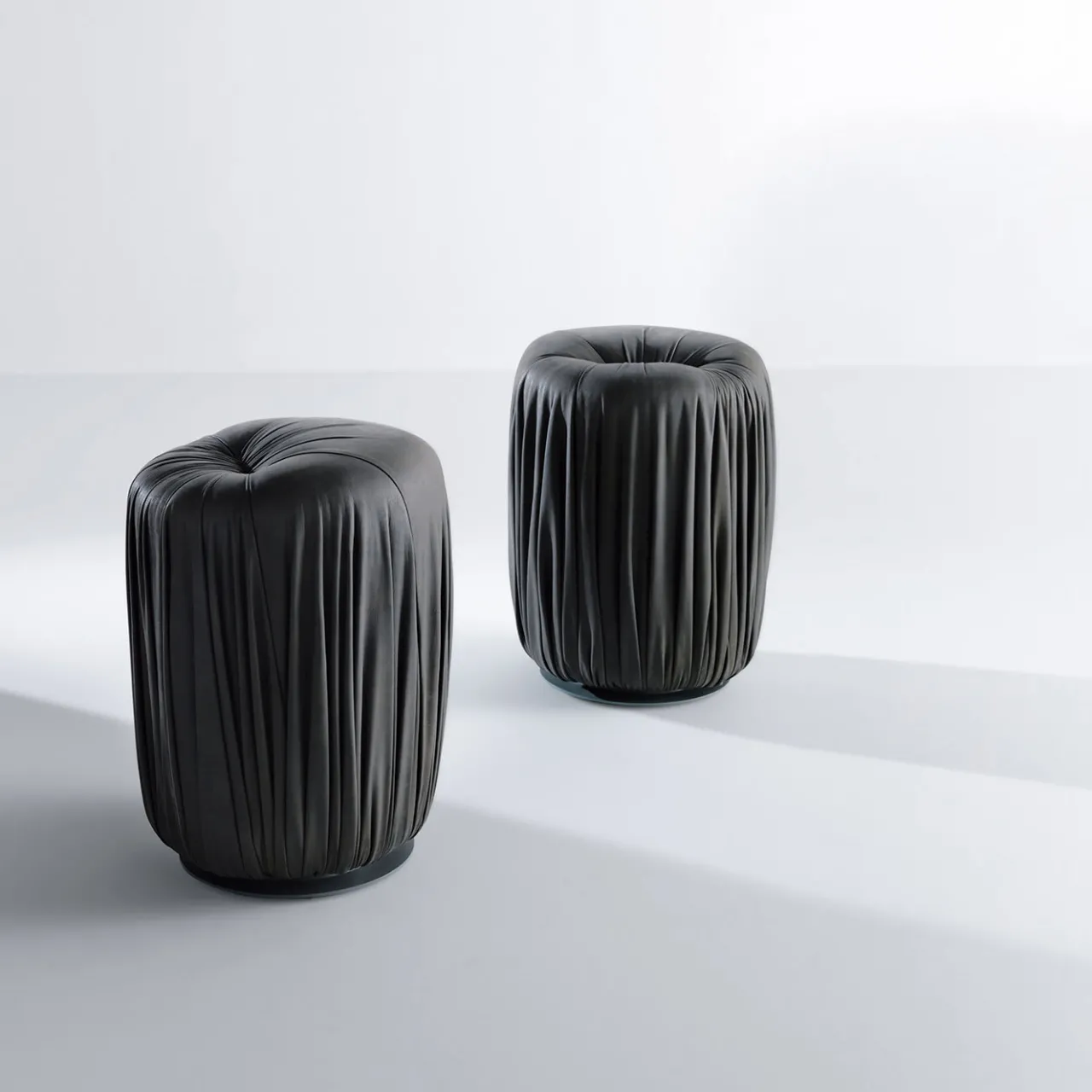 Laura Meroni Ottomans & Poufs<Tall Drapè Pouf by Bartoli Design