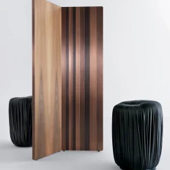 Laura Meroni Ottomans & Poufs<Tall Drapè Pouf by Bartoli Design