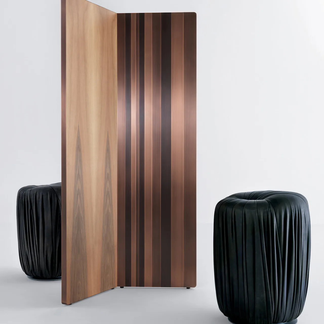 Laura Meroni Ottomans & Poufs<Tall Drapè Pouf by Bartoli Design