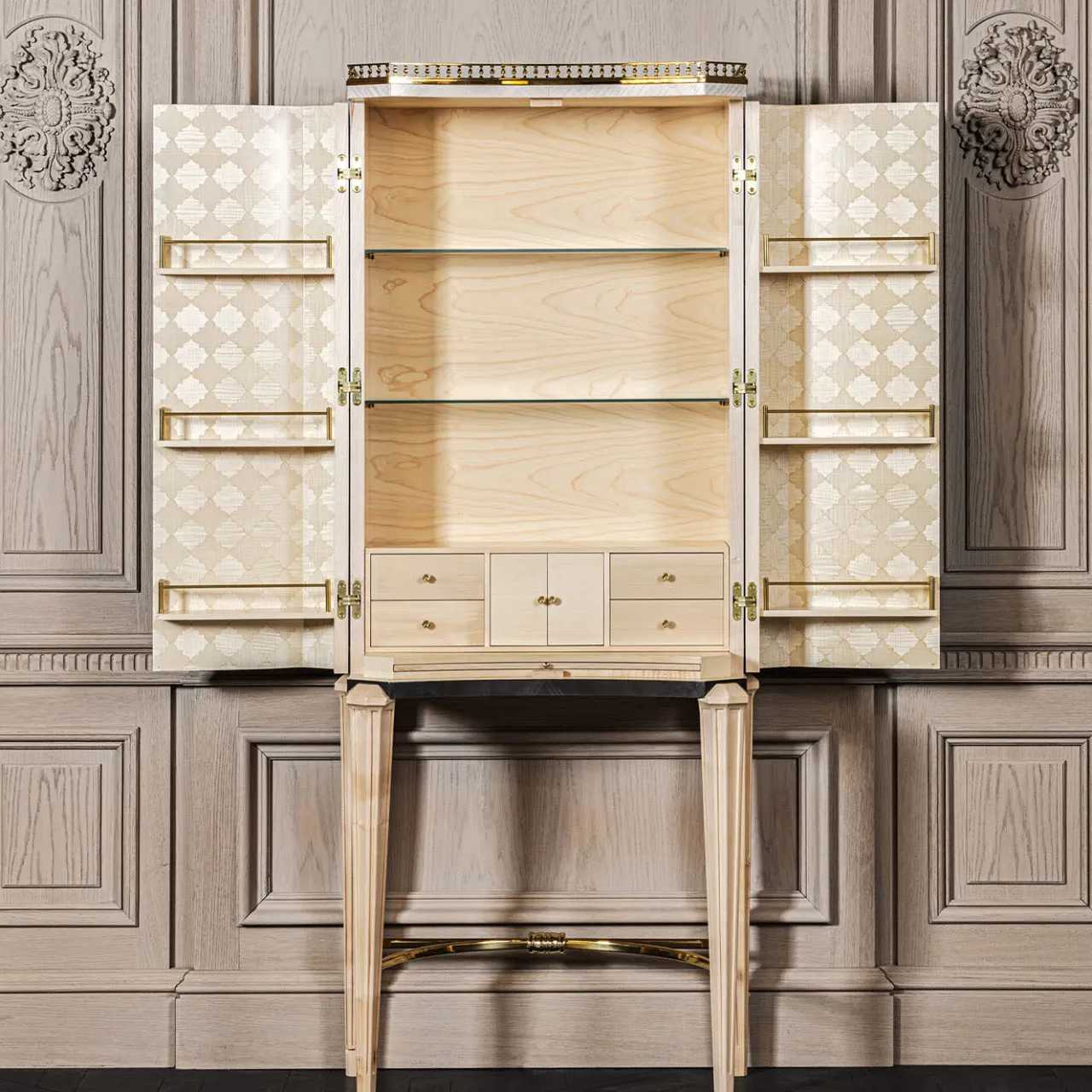 Provasi Bar Cabinets<Tall Gray Cabinet
