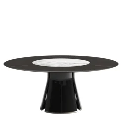 CPRN Homood Dining Tables<Talos R marble and wood round dining table