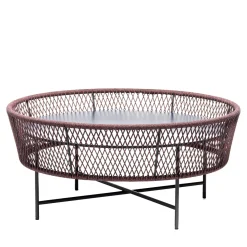 Chairs & More Outdoor Coffee Tables<Tamburo Large Round Blue Coffee Table by Antonio De Marco
