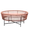Chairs & More Outdoor Coffee Tables<Tamburo Large Round Brick-Red Coffee Table by Antonio De Marco