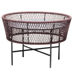 Chairs & More Outdoor Coffee Tables<Tamburo Medium Round Blue Coffee Table by Antonio De Marco