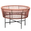 Chairs & More Outdoor Coffee Tables<Tamburo Medium Round Brick-Red Coffee Table by Antonio De Marco