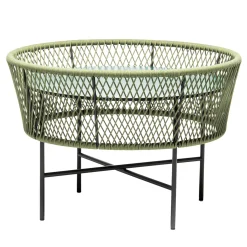 Chairs & More Outdoor Coffee Tables<Tamburo Medium Round Green Coffee Table by Antonio De Marco