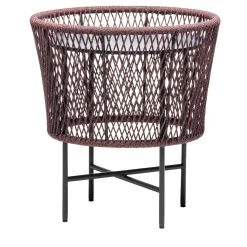 Chairs & More Outdoor Coffee Tables<Tamburo Small Round Blue Accent Table by Antonio De Marco