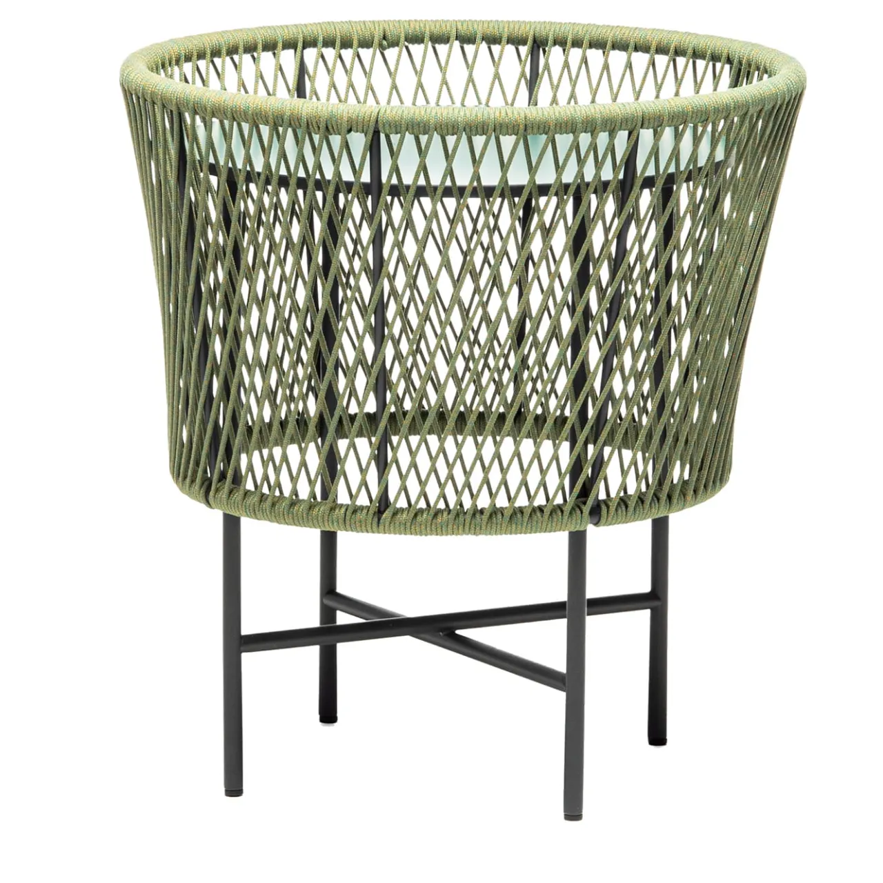 Chairs & More Outdoor Coffee Tables<Tamburo Small Round Green Accent Table by Antonio De Marco