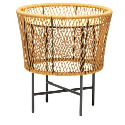 Chairs & More Outdoor Coffee Tables<Tamburo Small Round Yellow Accent Table by Antonio De Marco
