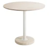 Veltha Outdoor Stone Design Outdoor Dining Tables<Tamia round beige Travertine outdoor bistro table