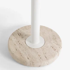 Veltha Outdoor Stone Design Outdoor Dining Tables<Tamia round beige Travertine outdoor bistro table